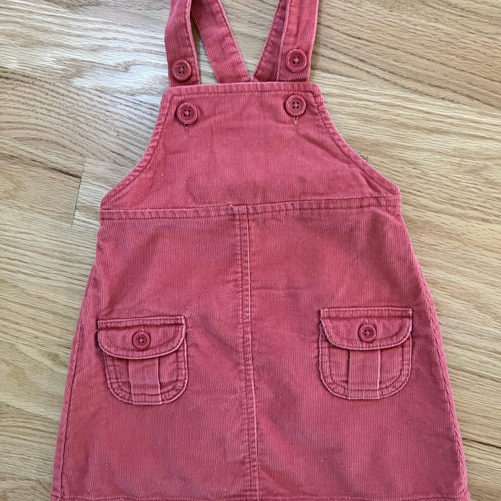 Ann Taylor LOFT BABY cord jumper pink 6-12m